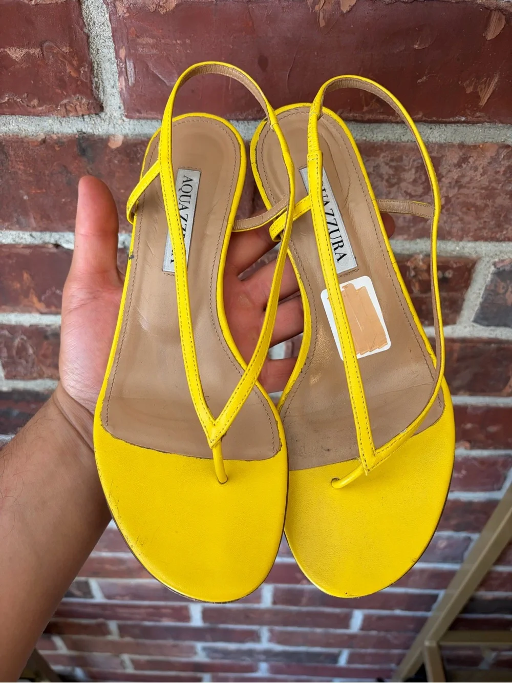 Aquazzura bright yellow